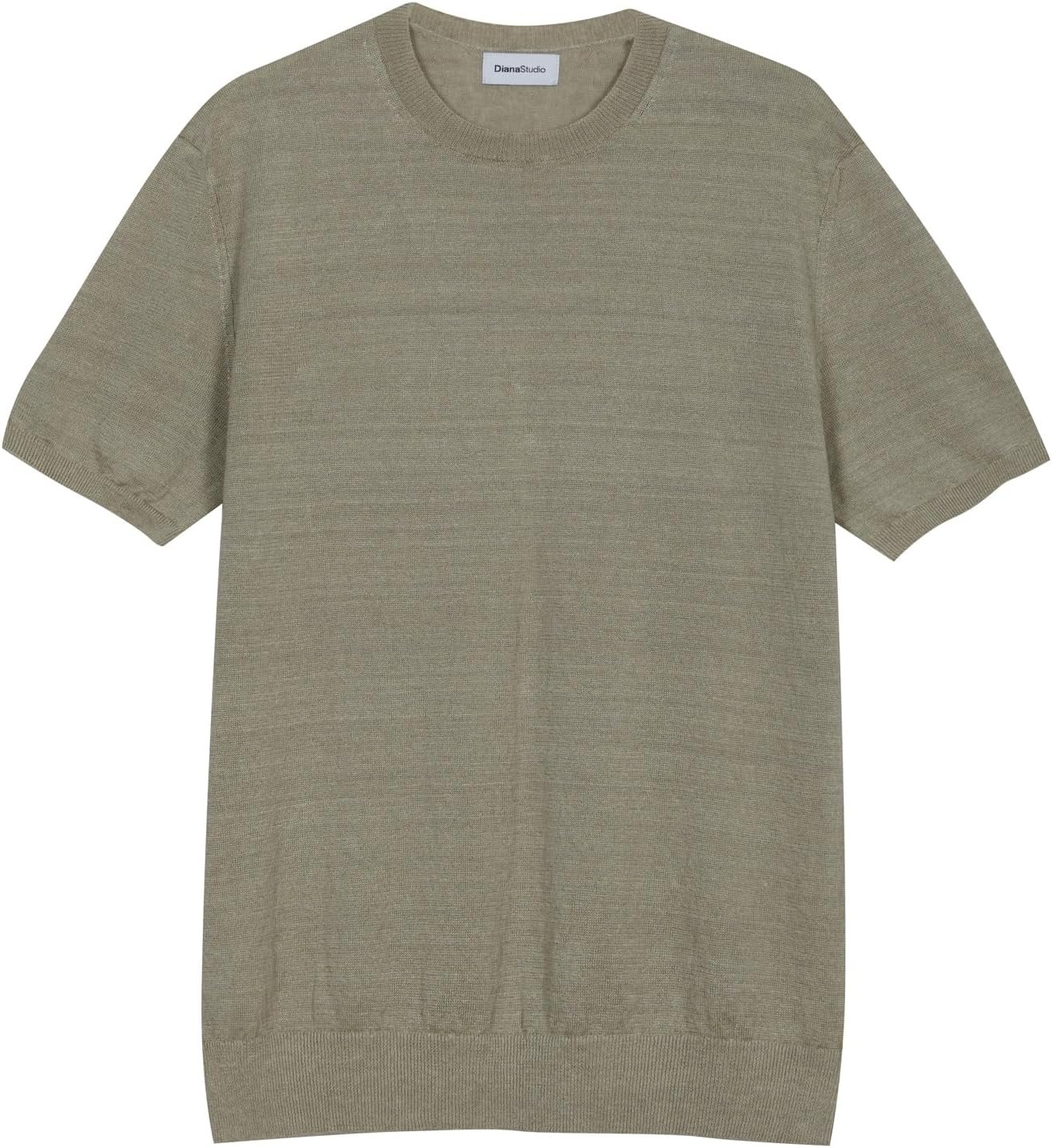 Diana Studio T-Shirt en 100% Lin T-Shirt Homme (Lot de 1)