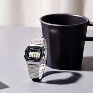 Alternative view of Casio Montre Homme Digitale avec Bracelet en Acier Inoxydable – A158WEA-1EF