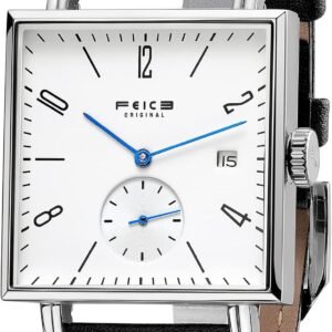 FEICE Montre Automatique Carrée pour Homme Femme Montre Mecanique Classique Bauhaus 34mm-FM301
