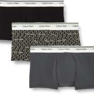 Calvin Klein Boxers Caleçons Lot de 3 Homme Balance avec Ceinture Emblématique, Noir (Black), XL