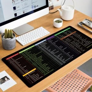 Excel Cheat Sheet Desk Pad Raccourci Touches Tapis de Souris Tapis de Souris Gaming Accessoires de Bureau Imperméable Antidérapant Grand Tapis d'ordinateur