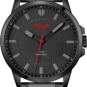 HUGO Montre Analogique à Quartz pour Homme Collection #First - Disponible avec Bracelet en Acier Inoxydable ou en Cuir